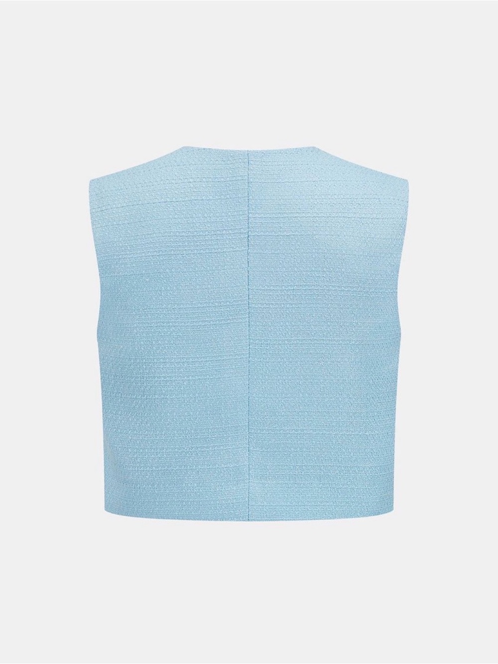 Sleeveless Textured Vest & Pleated Trousers Set - Picture 3 of 8